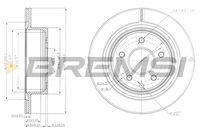 BREMSI CD7579V - Disco de freno