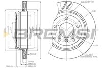 BREMSI CD7581V - Disco de freno