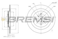 BREMSI CD7588S - Disco de freno