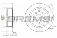 BREMSI CD7590S - Lado de montaje: Eje delantero<br>Diámetro exterior [mm]: 295<br>Altura [mm]: 44<br>Tipo de disco de frenos: ventilado<br>Espesor de disco de frenos [mm]: 26<br>Espesor mínimo [mm]: 23,6<br>Número de orificios: 5<br>Diámetro de centrado [mm]: 68<br>Par apriete [Nm]: 10<br>Color: negro<br>Superficie: barnizado<br>