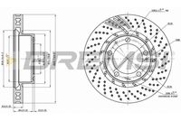 BREMSI CD7592VLS - Lado de montaje: Eje trasero<br>Tipo de disco de frenos: perforado/ventil. int.<br>Espesor de disco de frenos [mm]: 24<br>Número de orificios: 5<br>Artículo complementario / información complementaria 2: con tornillos<br>Altura [mm]: 65<br>Diámetro de centrado [mm]: 103<br>Diámetro exterior [mm]: 299<br>Procesamiento: altamente carbonizado<br>Superficie: revestido<br>Espesor mínimo [mm]: 22<br>