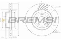 BREMSI CD7595V - Disco de freno