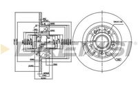 BREMSI CD7364S - Disco de freno