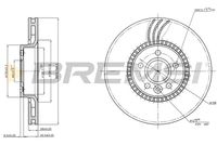 BREMSI CD7607V - Disco de freno