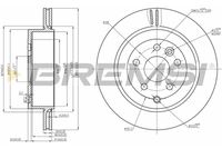 BREMSI CD7609V - Disco de freno