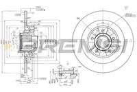 BREMSI CD7386S - Disco de freno