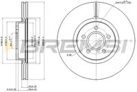 BREMSI CD7649V - Disco de freno