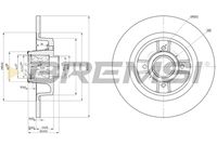 BREMSI CD7656S - Disco de freno