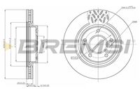 BREMSI CD7659V - Lado de montaje: Eje delantero<br>Tipo de disco de frenos: ventilación interna<br>Espesor de disco de frenos [mm]: 26<br>Número de orificios: 5<br>Altura [mm]: 46<br>Diámetro de centrado [mm]: 69<br>Diámetro exterior [mm]: 290<br>Superficie: revestido<br>Espesor mínimo [mm]: 24,4<br>