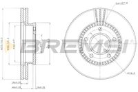 BREMSI CD7673V - Disco de freno