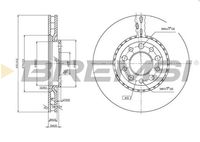 BREMSI CD7449V - Disco de freno