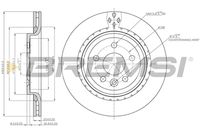 BREMSI CD7681V - Disco de freno