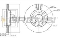 BREMSI CD7460V - Disco de freno