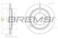 BREMSI CD7687V - Disco de freno