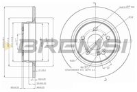 BREMSI CD7691S - Disco de freno