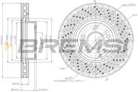 BREMSI CD7694V - Disco de freno