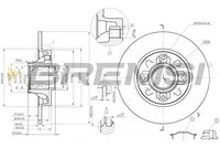 BREMSI CD7695S - Disco de freno