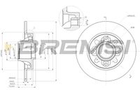 BREMSI CD7696S - Disco de freno