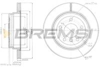 BREMSI CD7697V - Disco de freno