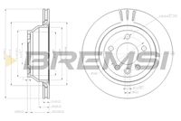 BREMSI CD7698V - Disco de freno