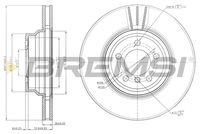 BREMSI CD7701V - Disco de freno