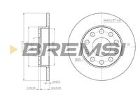 BREMSI CD7709S - Disco de freno