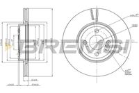 BREMSI CD7711V - Disco de freno