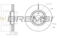 BREMSI CD7511V - Disco de freno