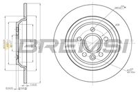 BREMSI CD7720S - Lado de montaje: Eje delantero<br>Diámetro exterior [mm]: 284<br>Espesor de disco de frenos [mm]: 22<br>Espesor mínimo [mm]: 20<br>Tipo de disco de frenos: ventilado<br>Número de orificios: 4<br>Par apriete [Nm]: 10<br>Color: negro<br>Superficie: barnizado<br>