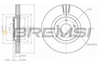 BREMSI CD7724V - Disco de freno