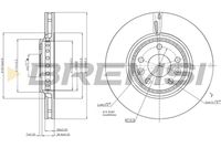 BREMSI CD7727V - Disco de freno