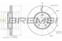 BREMSI CD7733V - Disco de freno