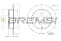 BREMSI CD7737S - Disco de freno