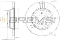 BREMSI CD7535V - Disco de freno