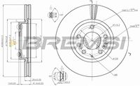 BREMSI CD7739V - Disco de freno