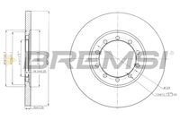 BREMSI CD7537S - Disco de freno