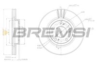 BREMSI CD7557V - Disco de freno