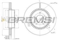 BREMSI CD7764V - Disco de freno