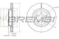 BREMSI CD7567V - Disco de freno