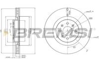 BREMSI CD7773V - Disco de freno