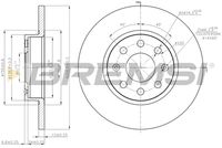 BREMSI CD7784S - Disco de freno