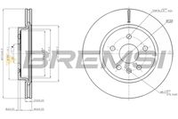 BREMSI CD7805V - Lado de montaje: Eje delantero<br>Diámetro exterior [mm]: 275<br>Altura [mm]: 46,5<br>Tipo de disco de frenos: ventilado<br>Espesor de disco de frenos [mm]: 22<br>Espesor mínimo [mm]: 19,5<br>Número de orificios: 5<br>Diámetro de centrado [mm]: 62<br>Par apriete [Nm]: 11<br>Superficie: barnizado<br>Color: negro<br>