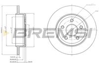 BREMSI CD7607V - Disco de freno