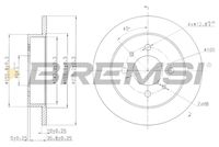 BREMSI CD7613S - Disco de freno