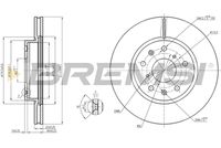 BREMSI CD7620V - Disco de freno