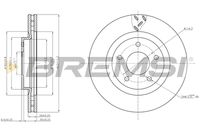 BREMSI CD7624V - Disco de freno