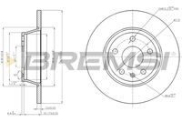 BREMSI CD7848S - Disco de freno