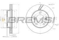 BREMSI CD7627V - Disco de freno