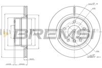 BREMSI CD7851V - Disco de freno