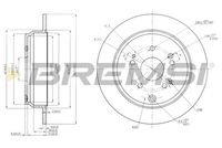 BREMSI CD7860S - Disco de freno